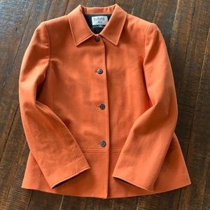 Vintage Kasper A.S.L. orange wool jacket, size 14